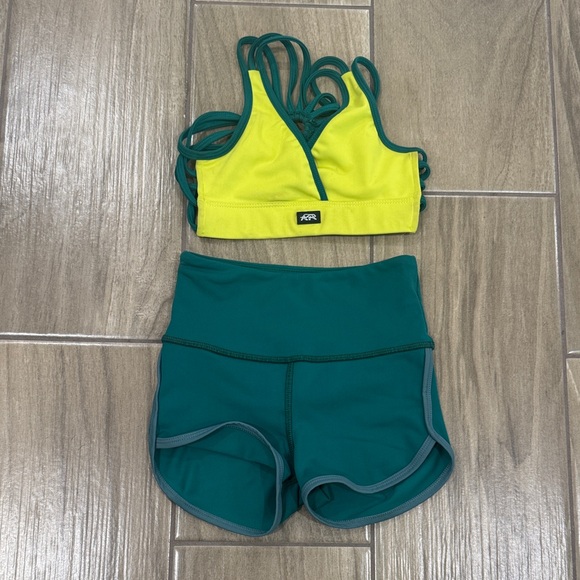 Vibrant Yellow and Green Activewear Set